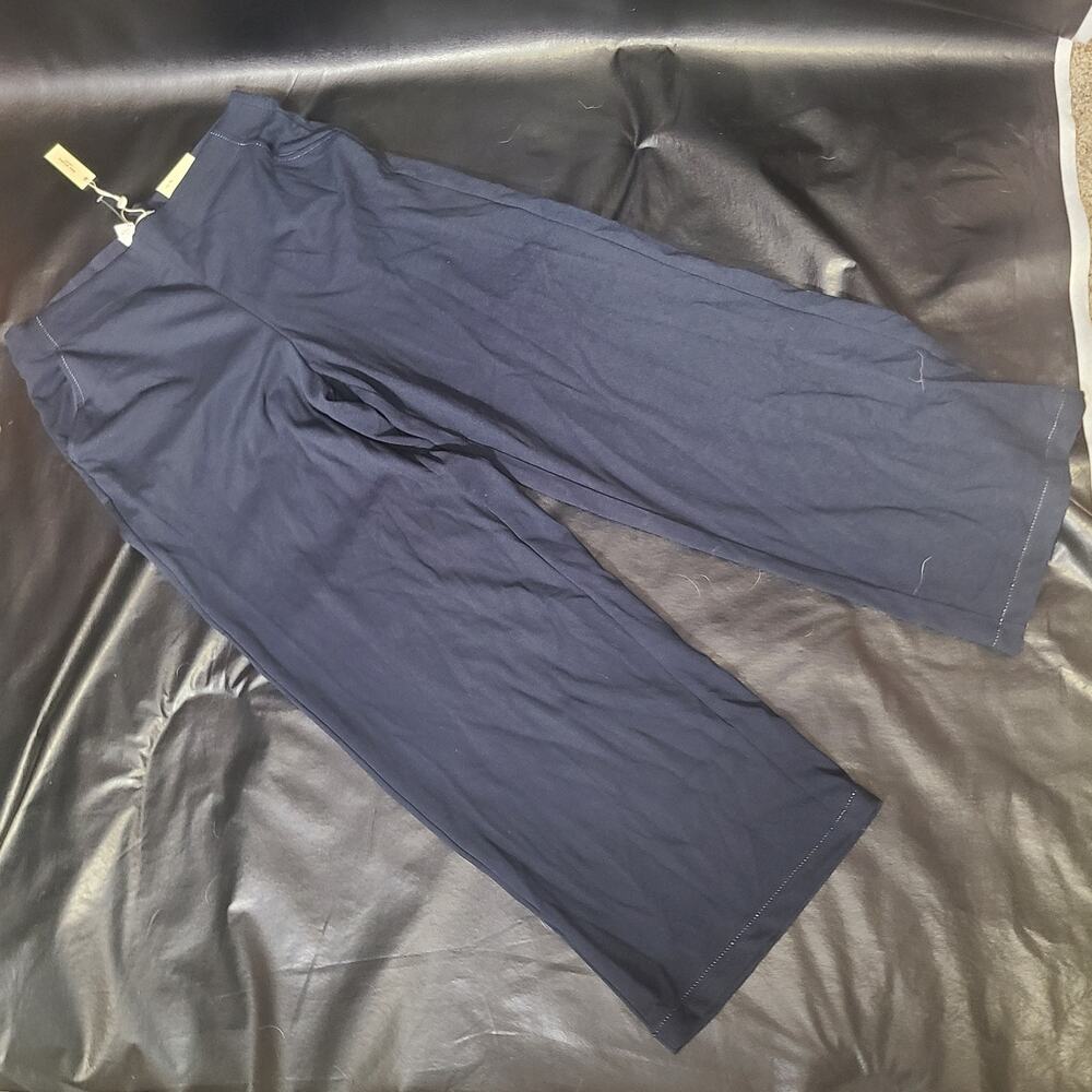 NWT Max Studio London Navy Blue White Stitch Sleep set Size XL - Picture 10 of 15